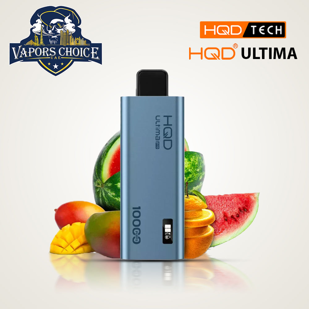 HQD ULTIMA PRO (50mg) 10000 PUFFS - DISPOSABLE VAPE Mango Orange Watermelon UAE Ajman